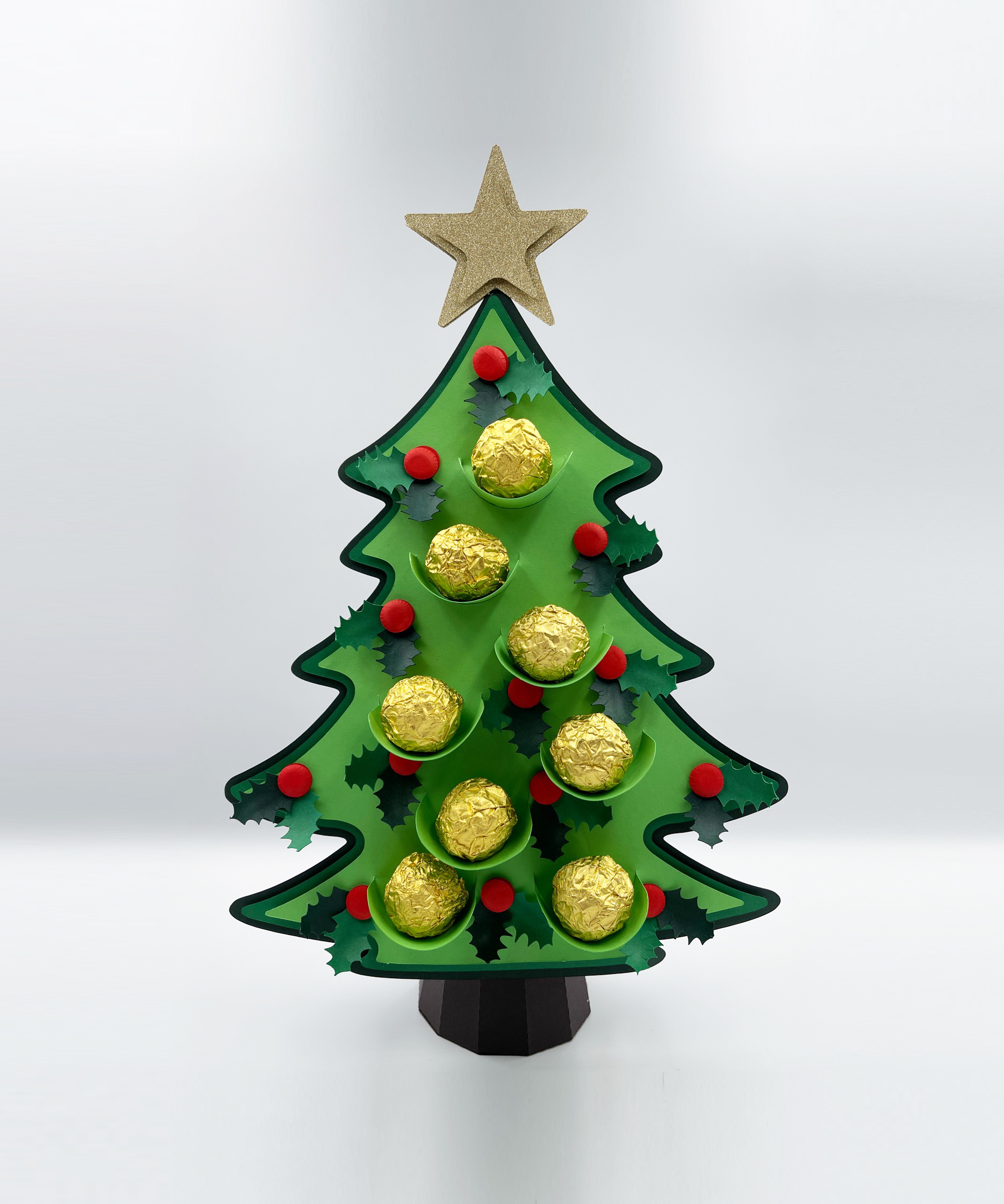 Árvore de Natal Suporte Doces – Arquivo Digital | Atelier das Festeiras